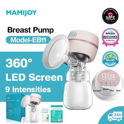 MAMIJOY Portable Electric Breast Pump USB Chargable Silent Portable Milk Extractor Automatic Milker Comfort Breastfeeding