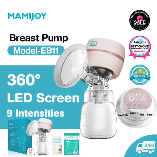 MAMIJOY Portable Electric Breast Pump USB Chargable Silent Portable Milk Extractor Automatic Milker Comfort Breastfeeding