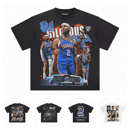 SHAI GILGEOUS ALEXANDER Short Sleeves Basketball Fans Gift Oklahoma Thunder - Mens/Womens