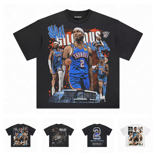 SHAI GILGEOUS ALEXANDER Short Sleeves Basketball Fans Gift Oklahoma Thunder - Mens/Womens