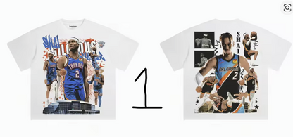 SHAI GILGEOUS ALEXANDER Short Sleeves Basketball Fans Gift Oklahoma Thunder - Mens/Womens